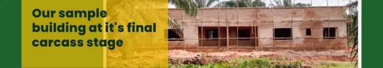 image of palm villa building at carcass stage